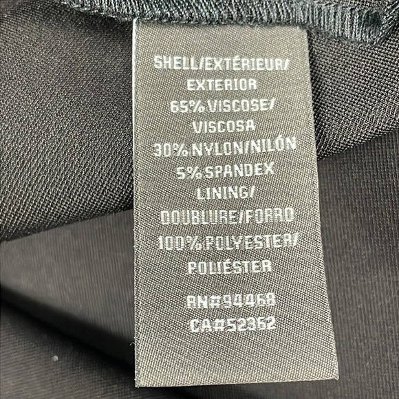 NWT Vera Wang Sleeveless Stretch Cocktail Dress Side Ruffle Slit Neck LBD Sz 4 - Picture 12 of 14